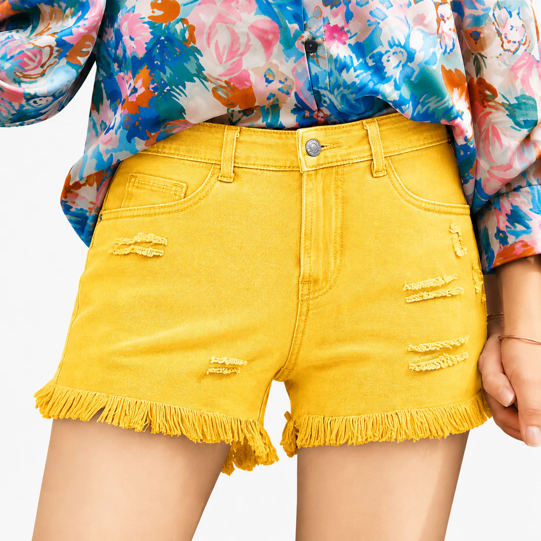 🔥Women's Casual Mid Rise Denim Shorts