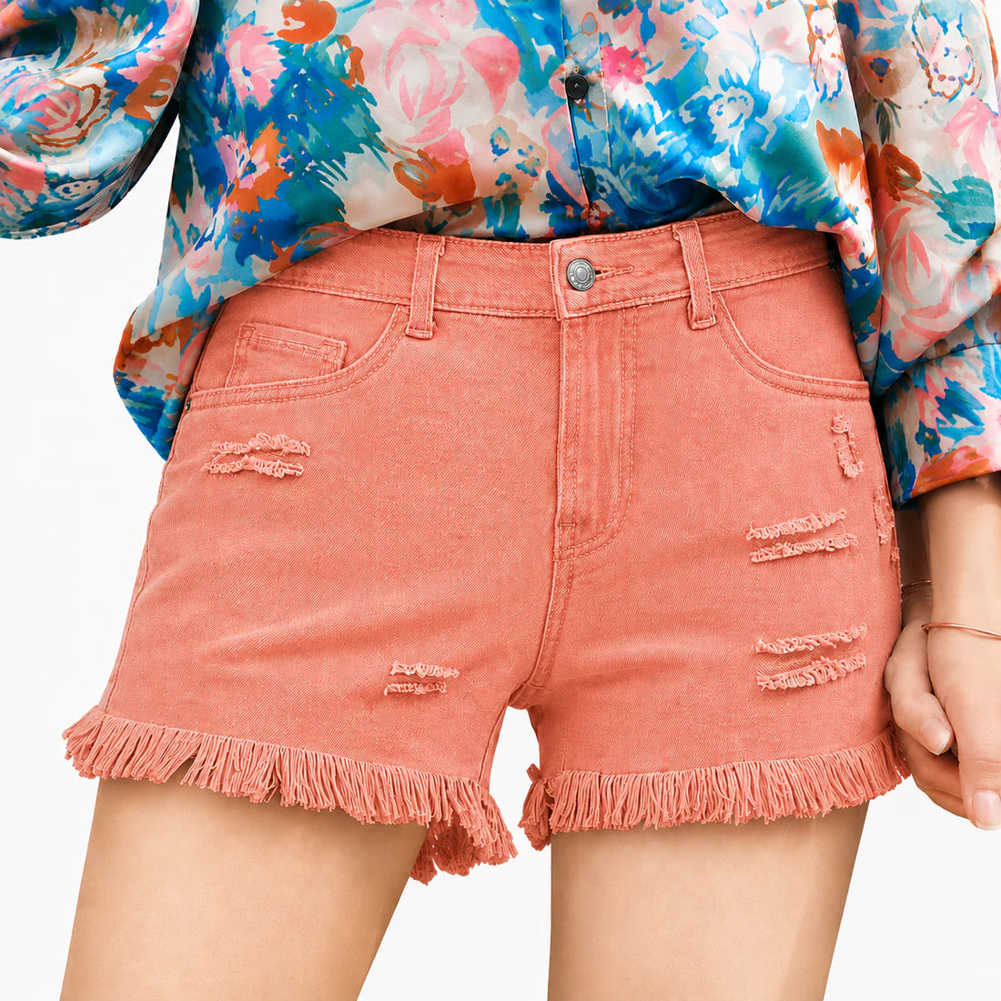 🔥Women's Casual Mid Rise Denim Shorts