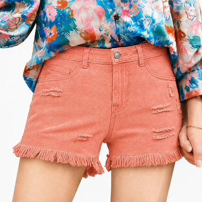 🔥Women's Casual Mid Rise Denim Shorts