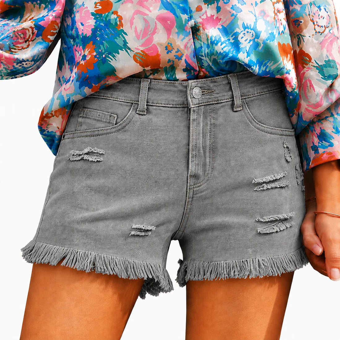 🔥Women's Casual Mid Rise Denim Shorts