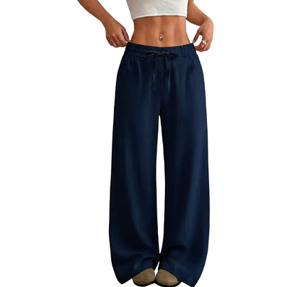 🔥 Women's Linen Wide Leg Pants – Breathable Comfort, Relaxed Fit & Timeless Style