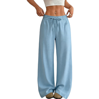 🔥 Women's Linen Wide Leg Pants – Breathable Comfort, Relaxed Fit & Timeless Style