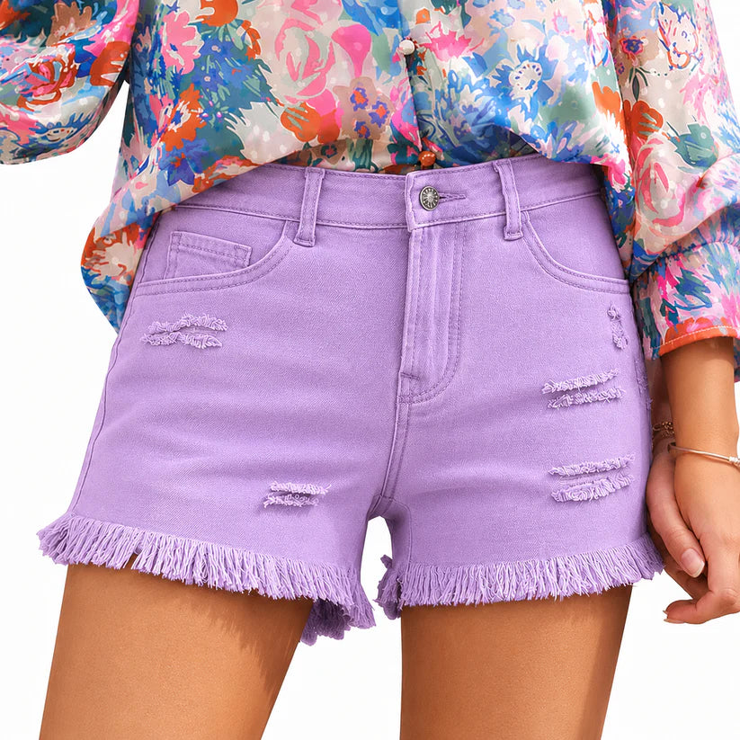 🔥Women's Casual Mid Rise Denim Shorts